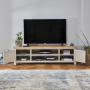 Cotswold Grey Painted Large Widescreen TV Unit – Up to 80” TV Size