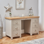 Cotswold Grey Painted Large Twin Pedestal Desk