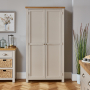 Cotswold Grey Painted Double Shaker Kitchen Pantry Cupboard