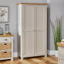 Cotswold Grey Painted Double Shaker Kitchen Pantry Cupboard