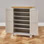 Cotswold Grey Painted Large Shoe Cupboard