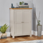 Cotswold Grey Painted Large Shoe Cupboard