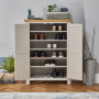 Cotswold Grey Painted Large Shoe Cupboard