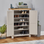 Cotswold Grey Painted Large Shoe Cupboard