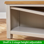 Cotswold Grey Painted Shoe Storage Bench