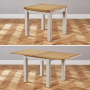 Cotswold Grey Square Flip Top Dining Table - Extending 85cm to 170cm