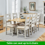 Cotswold Grey Square Flip Top Dining Table and 4 Chair Set