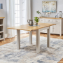 Cotswold Grey Square Flip Top Dining Table - Extending 85cm to 170cm