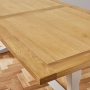 Cotswold Grey Painted Oak 1.8m Refectory Dining Table - Seats 6 to 8