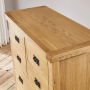 Hereford Rustic Oak Tall 4 Over 3 Drawer Chest