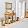 Hereford Rustic Oak Small Wall Mirror - 80cm x 60cm