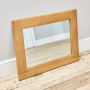 Hereford Rustic Oak Small Wall Mirror - 80cm x 60cm