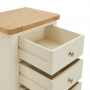 Marbury Cream Painted 5 Drawer Tallboy Narrow Chest