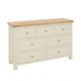 Marbury Cream Painted 3 over 4 Drawer Wide Chest