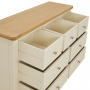 Marbury Cream Painted 3 over 4 Drawer Wide Chest