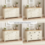 Marbury Cream Painted 3 over 4 Drawer Wide Chest