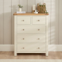 Marbury Cream Painted 2 over 3 Drawer Chest