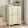 Marbury Cream Painted 2 over 4 Drawer Chest