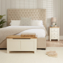 Marbury Cream Painted Blanket Bedding Box