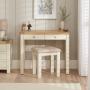 Marbury Cream Painted 2 Drawer Dressing Table Set with Stool