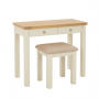 Marbury Cream Painted 2 Drawer Dressing Table Set with Stool