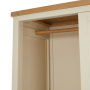 Marbury Cream Painted Double Wardrobe with 2 Sliding Doors & 2 Drawers