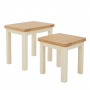 Marbury Cream Nest of 2 Side Tables