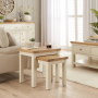 Marbury Cream Nest of 2 Side Tables