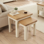 Marbury Cream Nest of 2 Side Tables