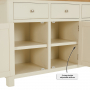 Marbury Cream Painted Large 3 Drawer 3 Door Sideboard