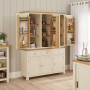 Marbury Cream Painted Triple Kitchen Larder Pantry Cupboard