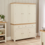 Marbury Cream Painted Triple Kitchen Larder Pantry Cupboard