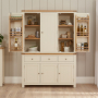 Marbury Cream Painted Triple Kitchen Larder Pantry Cupboard