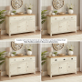 Marbury Cream Painted Large 3 Drawer 3 Door Sideboard