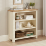 Marbury Cream Painted Small Low Bookcase