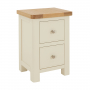 Marbury Cream Painted 2 Drawer Slim Bedside Table