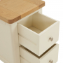 Marbury Cream Painted 2 Drawer Slim Bedside Table