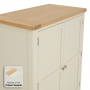 Marbury Cream Painted Double Kitchen Larder Pantry Cupboard