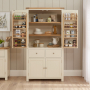 Marbury Cream Painted Double Kitchen Larder Pantry Cupboard