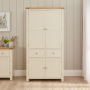 Marbury Cream Painted Double Kitchen Larder Pantry Cupboard