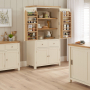 Marbury Cream Painted Double Kitchen Larder Pantry Cupboard