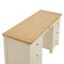 Marbury Cream Painted Large Twin Pedestal Desk