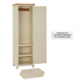 Marbury Cream Painted Single Hallway Coat & Shoe Cupboard