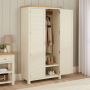 Marbury Cream Painted Double Hallway Coat & Shoe Cupboard