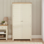 Marbury Cream Painted Double Hallway Coat & Shoe Cupboard