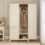 Marbury Cream Painted Double Hallway Coat & Shoe Cupboard