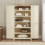 Marbury Cream Painted Double Shaker Linen Cupboard