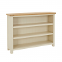 Marbury Cream Painted Wide Low Large Bookcase