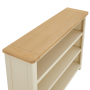 Marbury Cream Painted Wide Low Large Bookcase