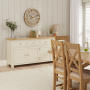 Marbury Cream Painted Extra Large 4 Drawer 4 Door Sideboard